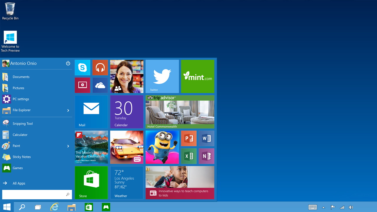 Обзор Windows 10