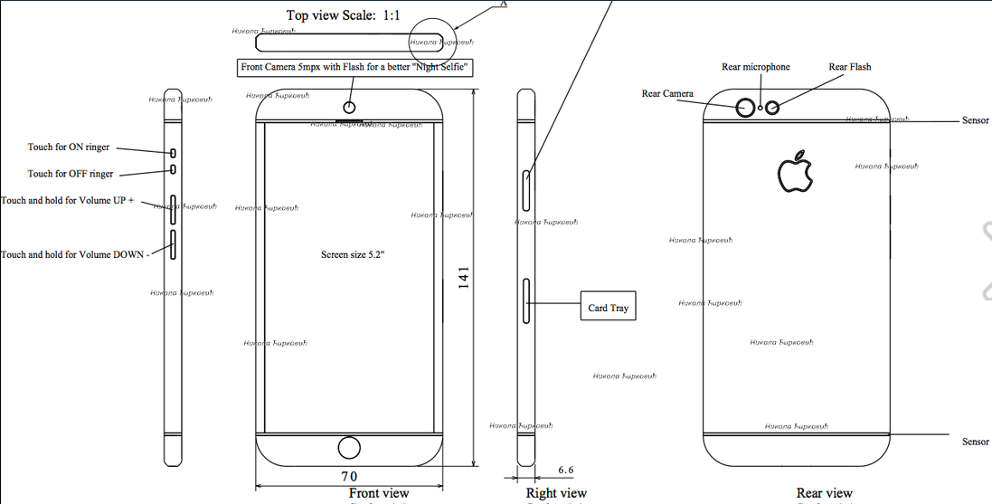 Iphone a1778 схема