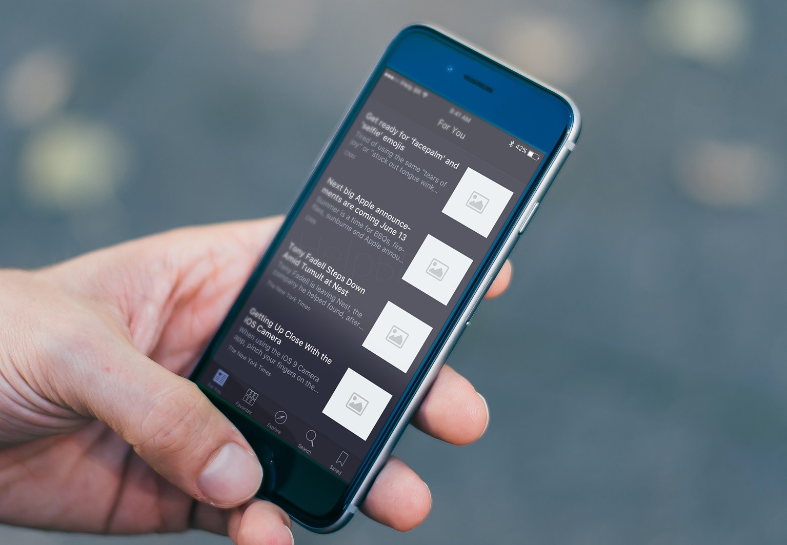 Концепт тёмной темы iOS 10