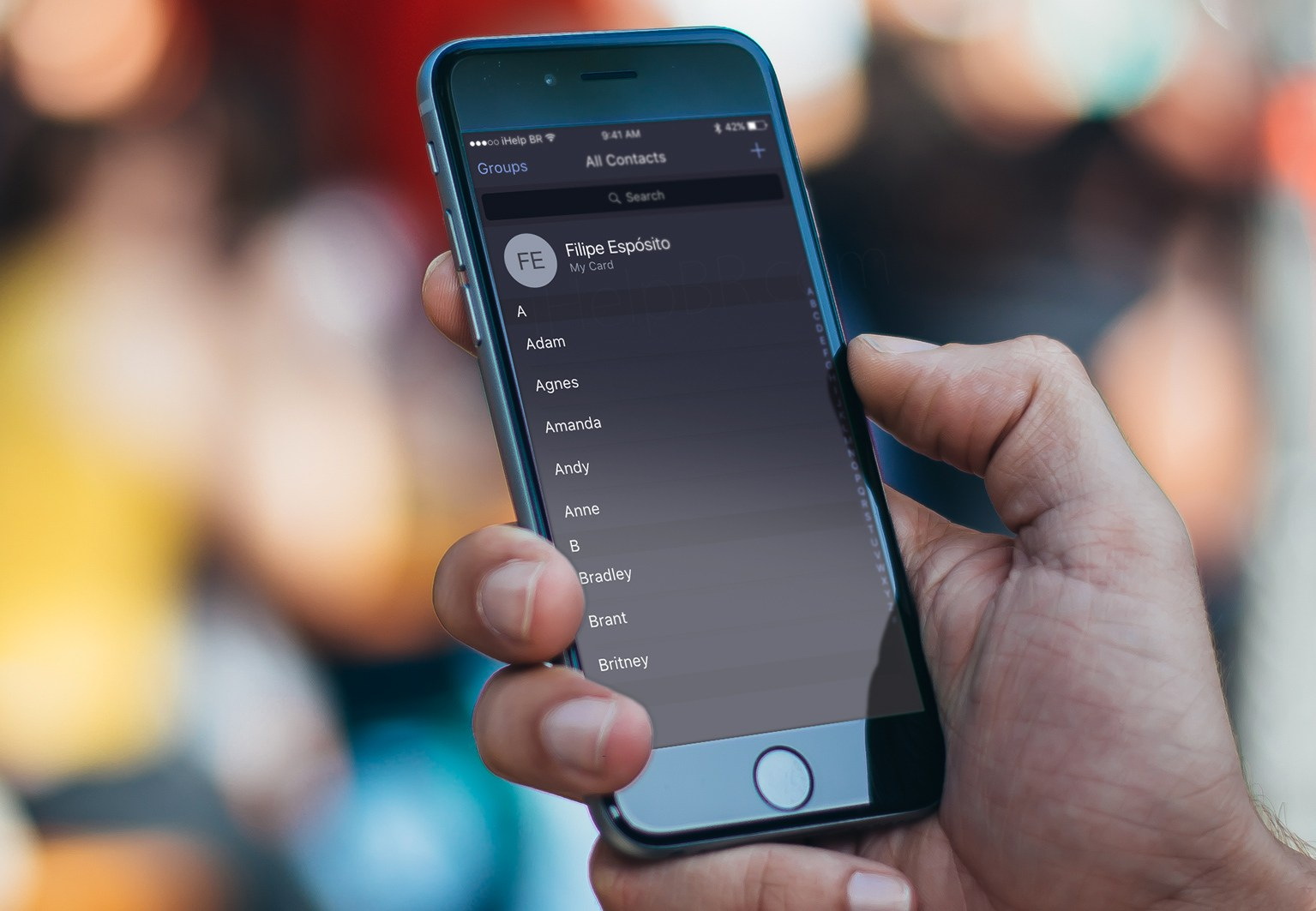 Концепт тёмной темы iOS 10