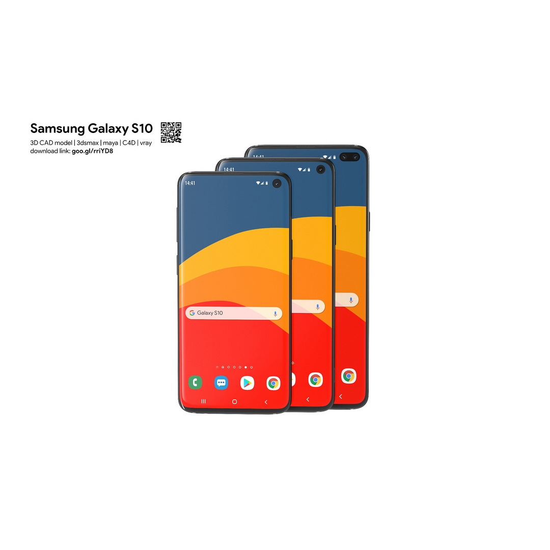 Рендеры серии Samsung S10 за день до релиза