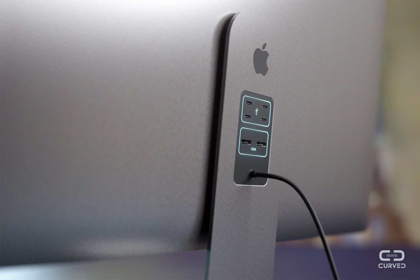 Концепт Mac Pro и Cinema Display 2017 от Curved