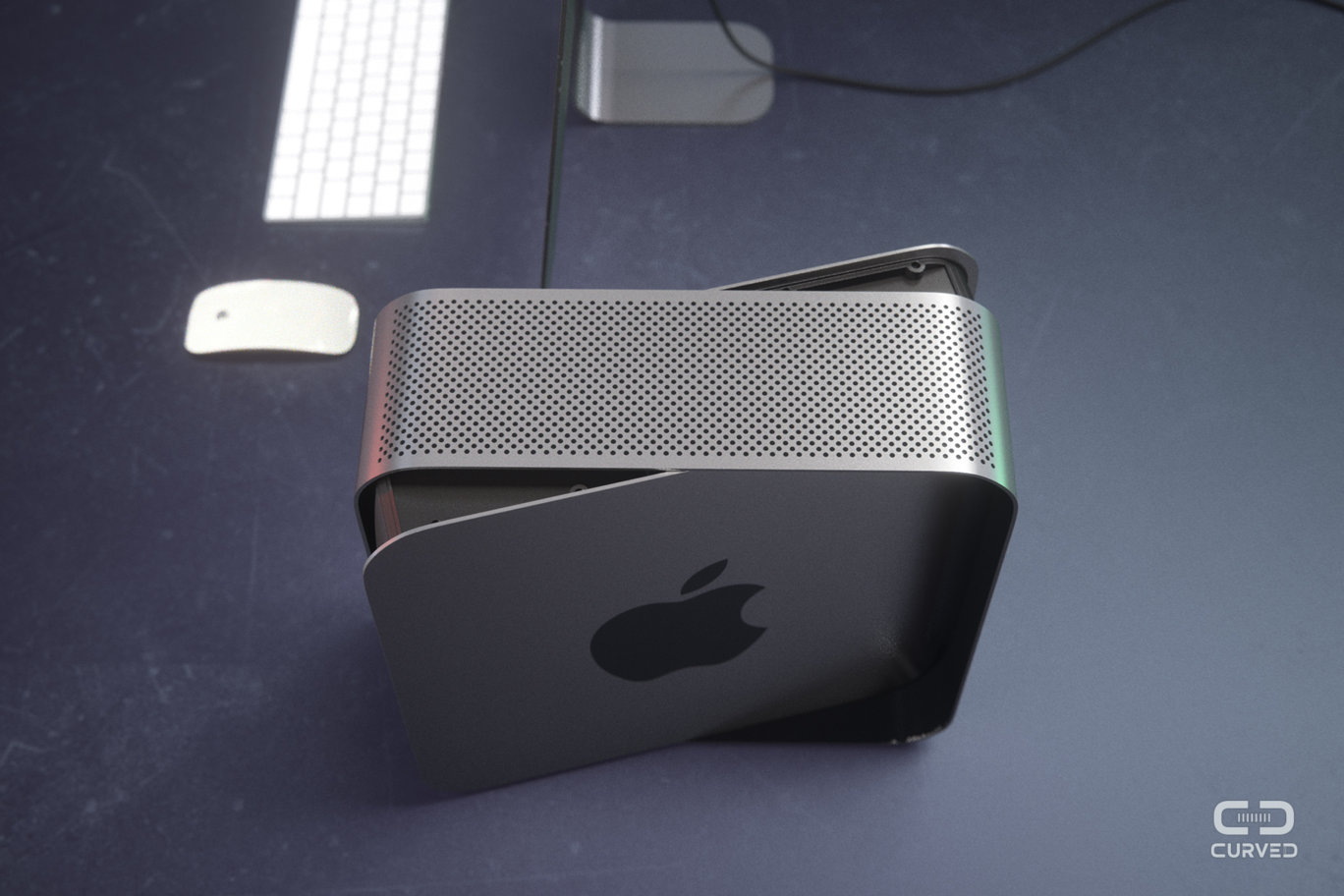 Концепт Mac Pro и Cinema Display 2017 от Curved