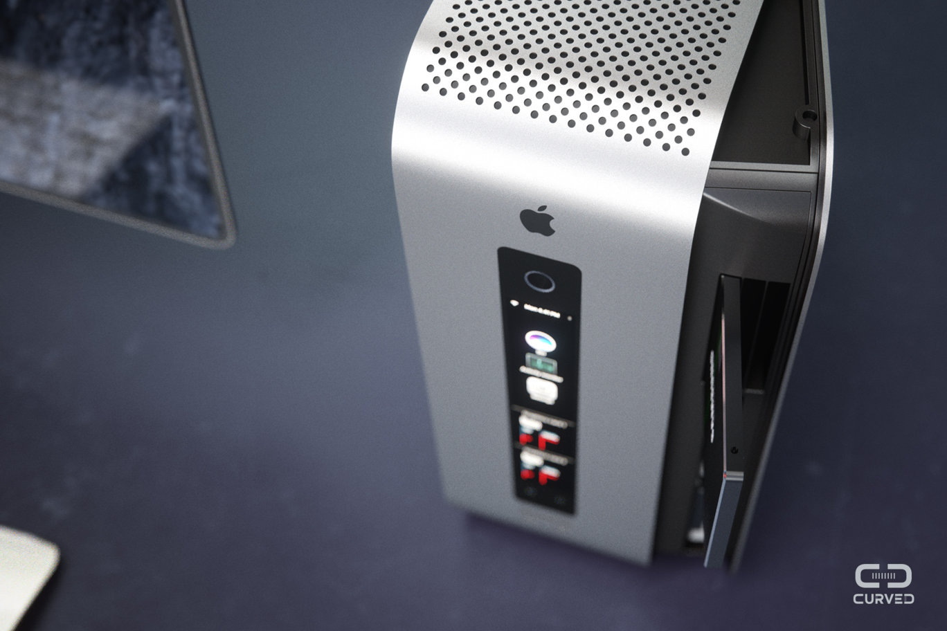 Концепт Mac Pro и Cinema Display 2017 от Curved