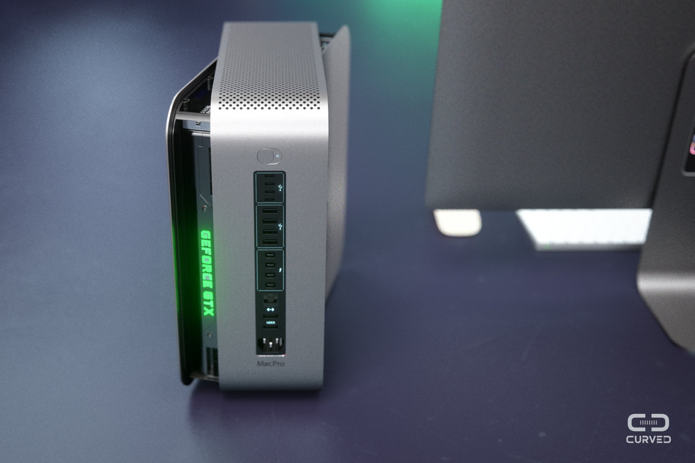 Концепт Mac Pro и Cinema Display 2017 от Curved