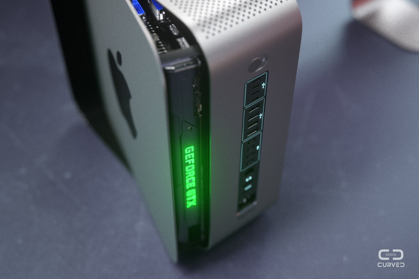 Концепт Mac Pro и Cinema Display 2017 от Curved
