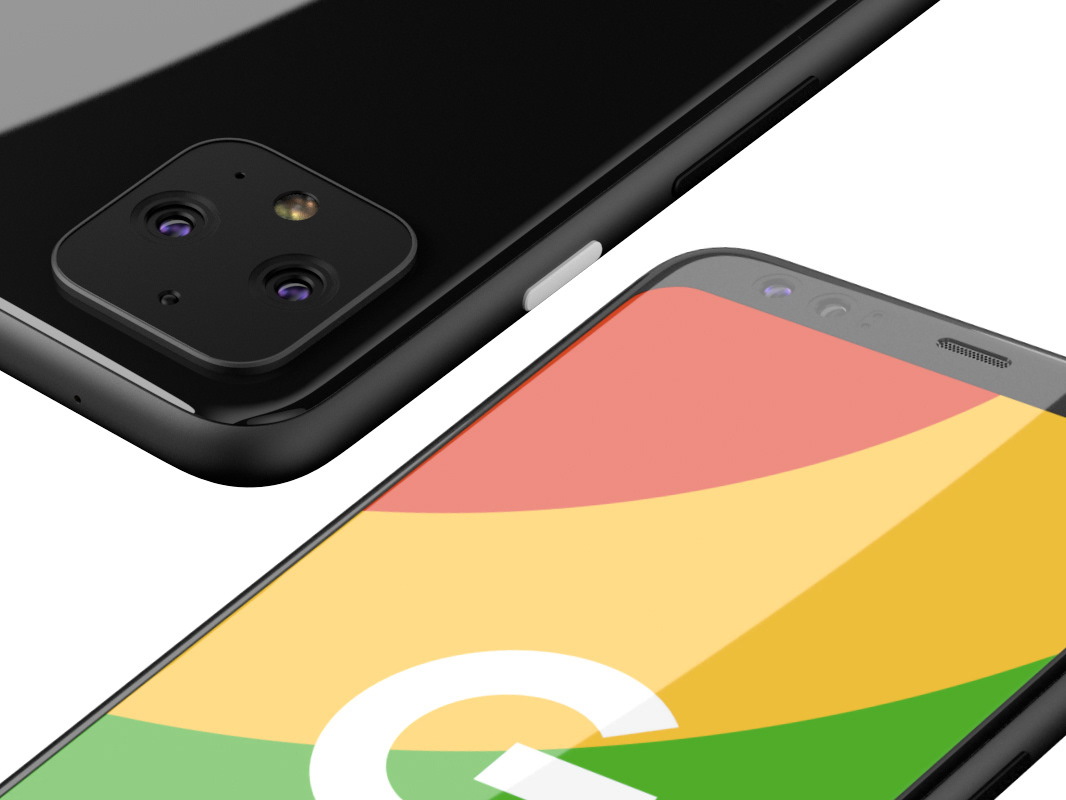 Рендеры Google Pixel 4 и 4 XL