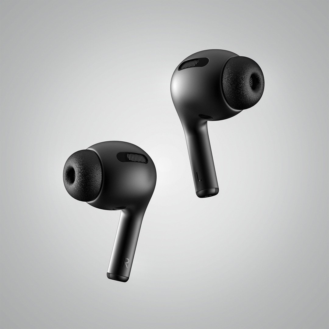 Матовые чёрные AirPods Pro