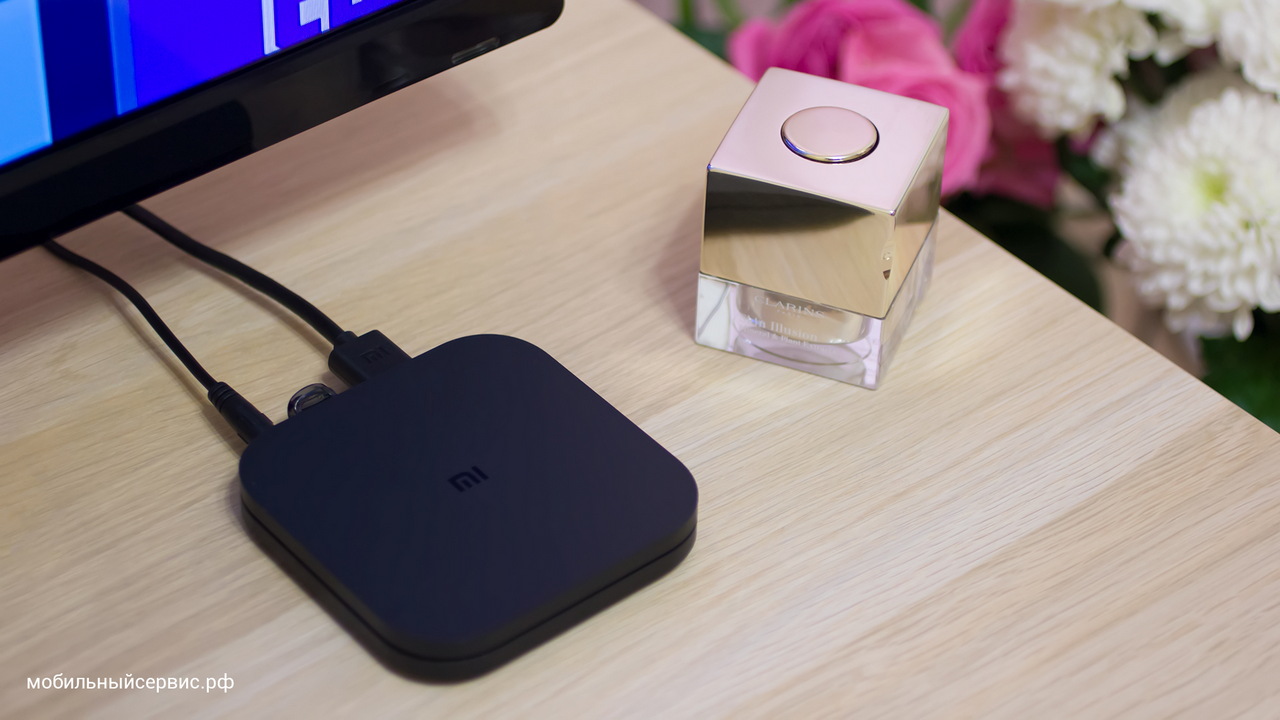 Xiaomi Mi Box S подключена к ТВ
